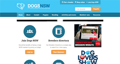 Desktop Screenshot of dogsnsw.org.au